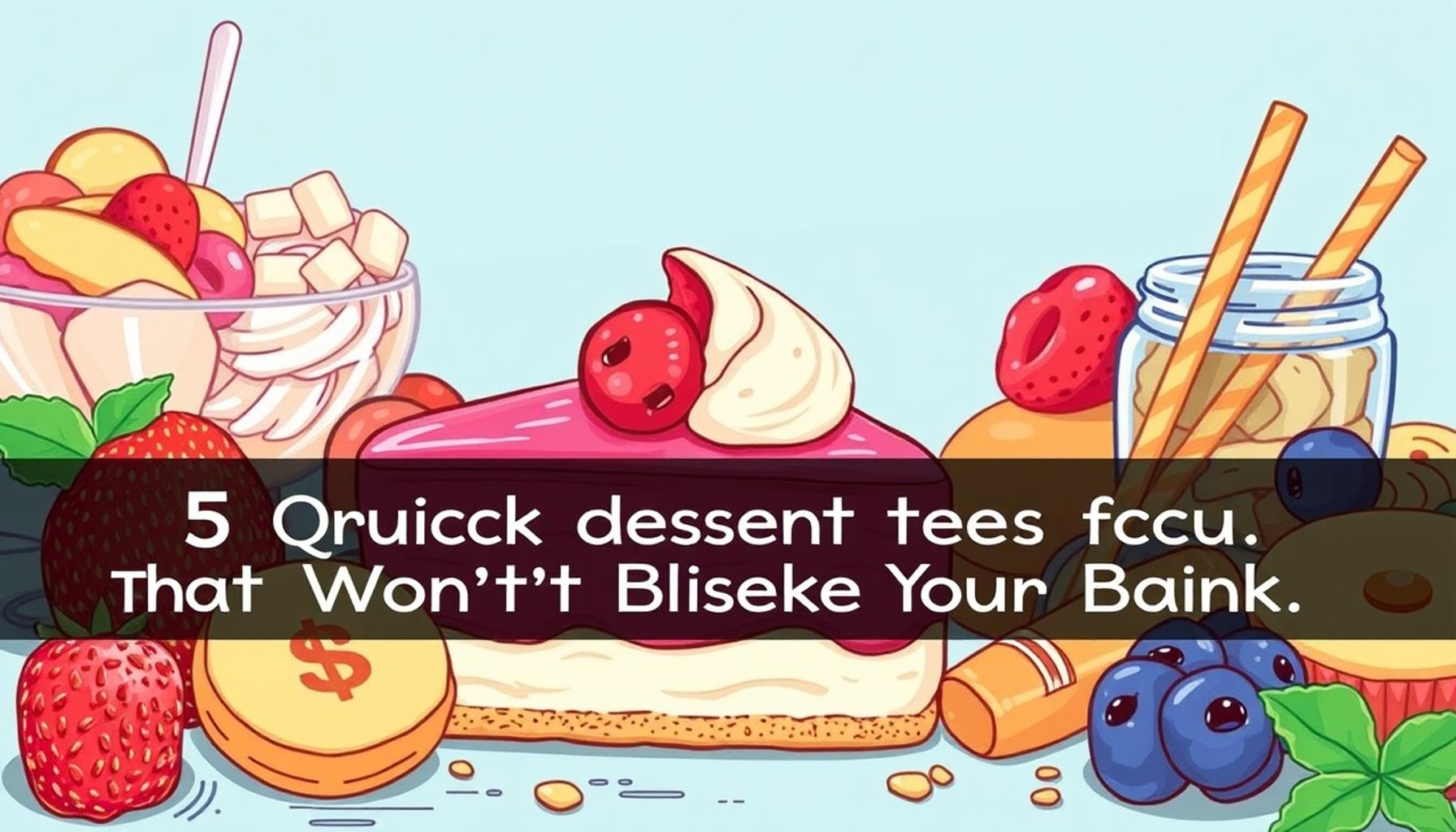 5 Affordable Quick Desserts