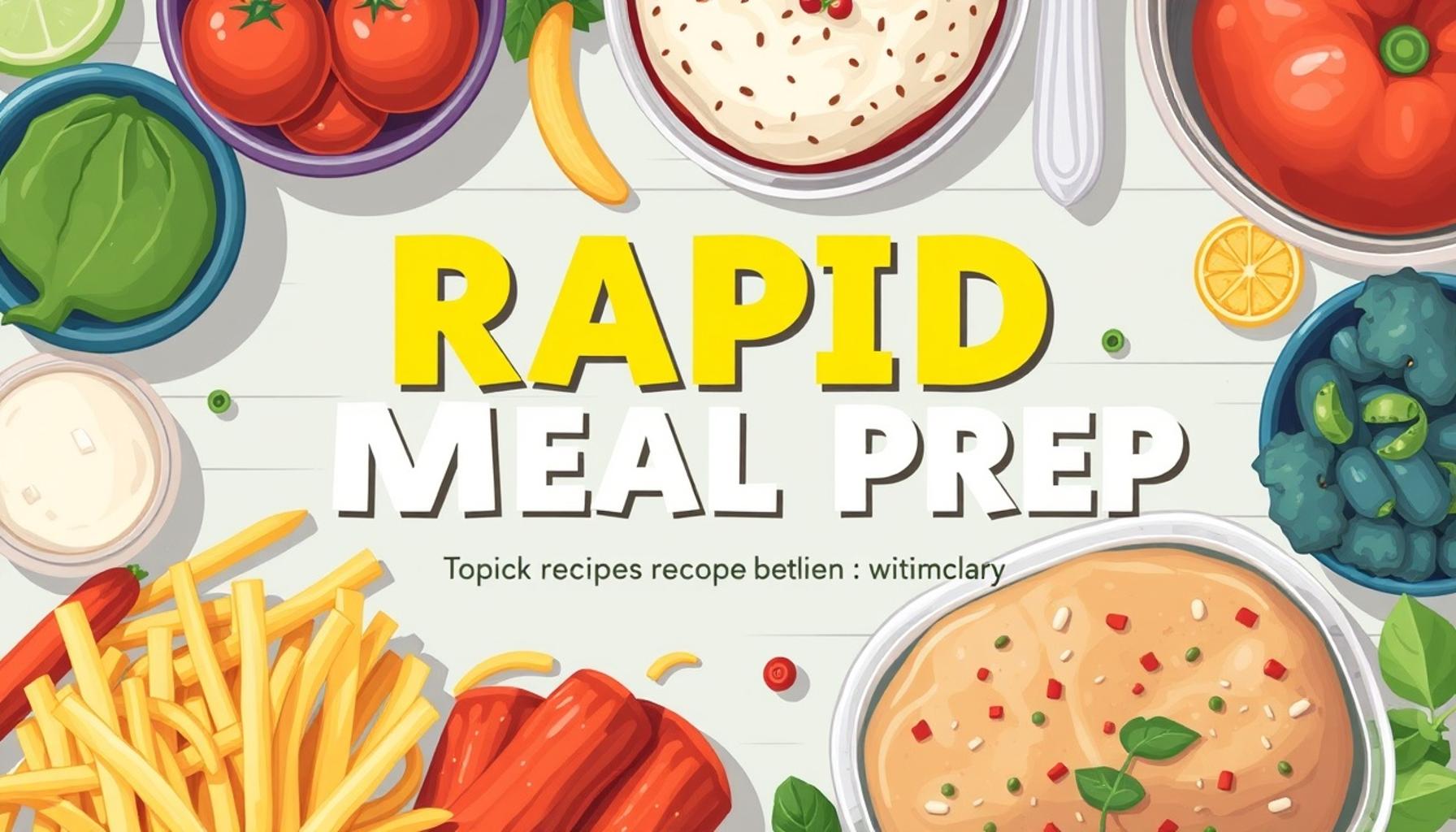 Rapid Meal Prep: 7 Quick Recipes to Prepare in Advance for the Week