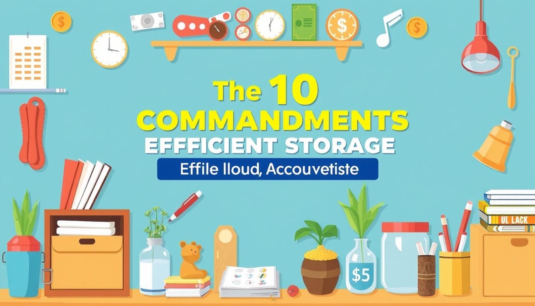The 10 Commandments of Efficient Storage: Essential Tips for Embracing Minimalism